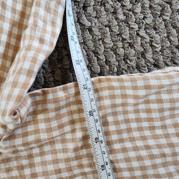 Madewell Linen Dorset Blazer in Gingham Check Womens Size L NWT - Picture 6 of 10